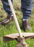 Botina Dalida Masculina em Couro Legitimo - Marrom escuro