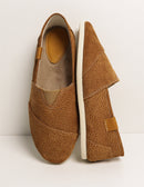 Alpargata do Campo Masculina em Couro Legitimo - Porco Baio