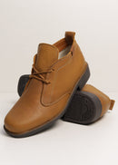 Botina Castelhana Masculina em Couro Legitimo - Baio