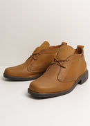 Botina Castelhana Masculina em Couro Legitimo - Baio